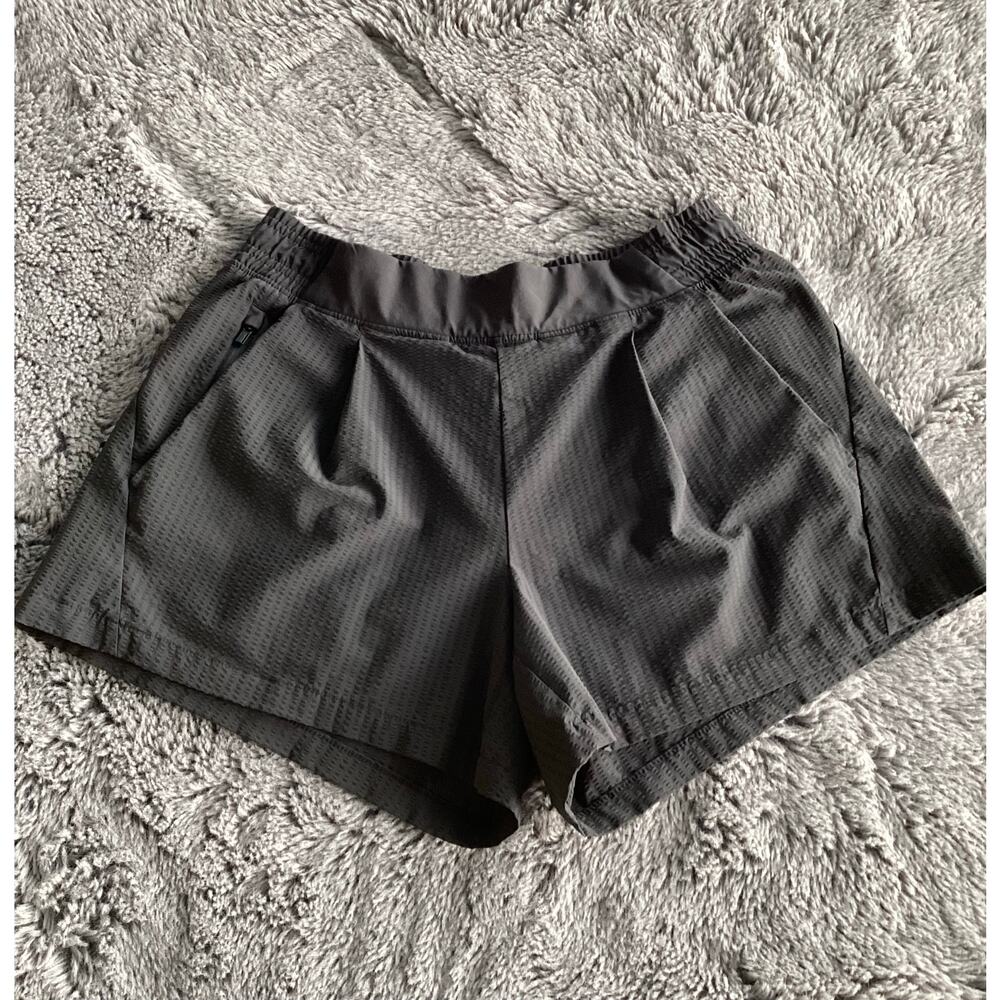 Athleta Women's Textured Brooklyn‎ Shorts Athletic Running Workout Black Size 4